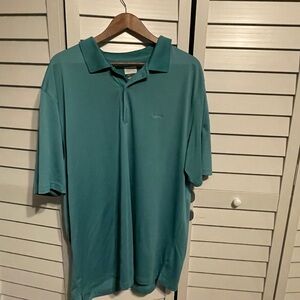 Greg Norman Collection Teal Short-Sleeve Polo